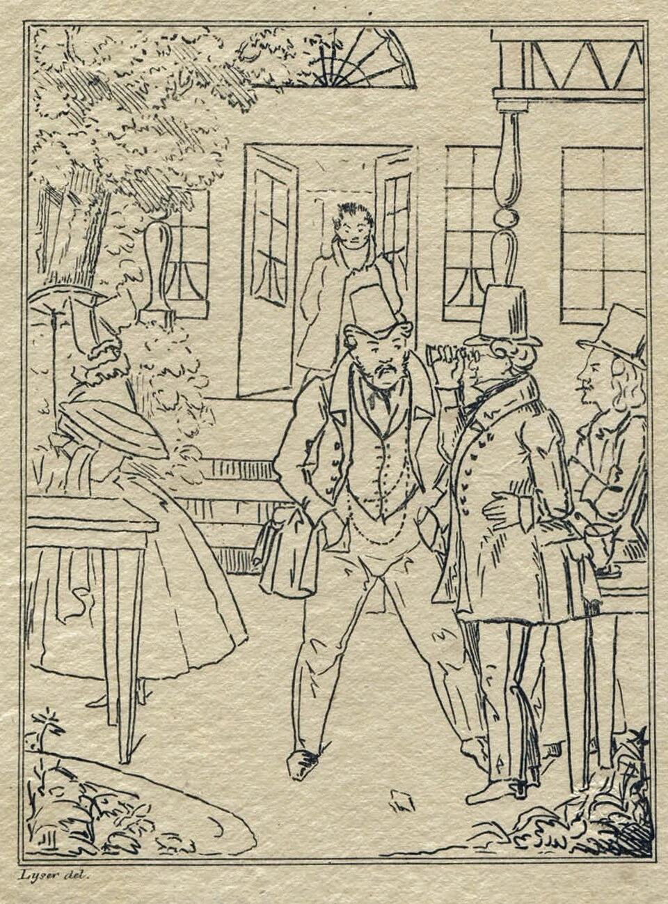 1803-Johann Peter Lyser - Il costruttore e primo gestore del caffè Schweizerhäuschen a Lipsia